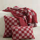 Checkerboard Throw Pomegranate - Rose