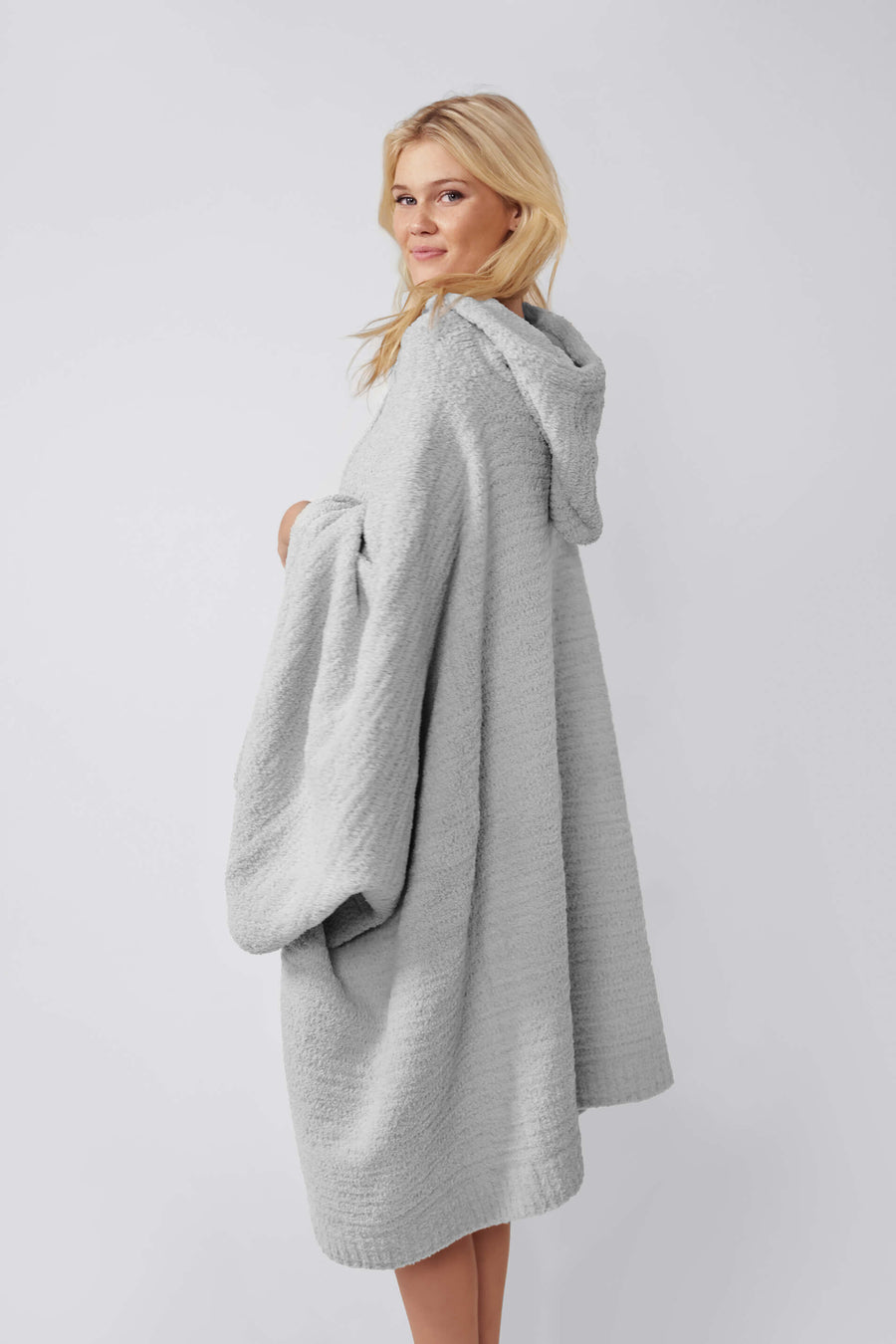 Snug Hooded Wearable Blanket Cloud Gray