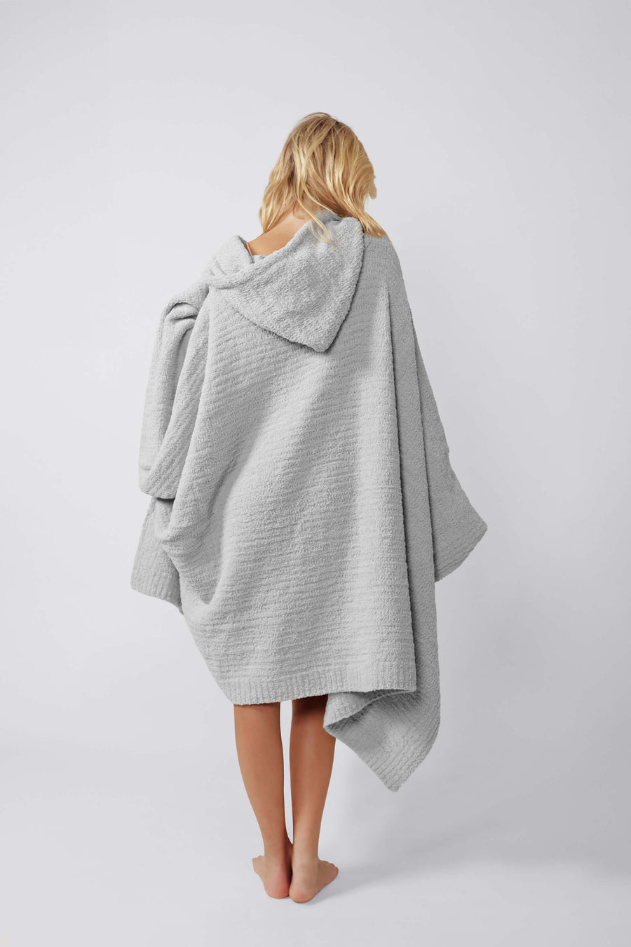 Snug Hooded Wearable Blanket Cloud Gray