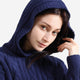 Snug Lite Braided Cropped Hoodie Marine Blue
