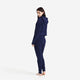 Snug Lite Braided Cropped Hoodie Marine Blue