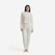 Snug Lite Braided Cropped Hoodie Off White 