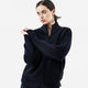 Snug Lite Mock Neck Zip-Up Coal