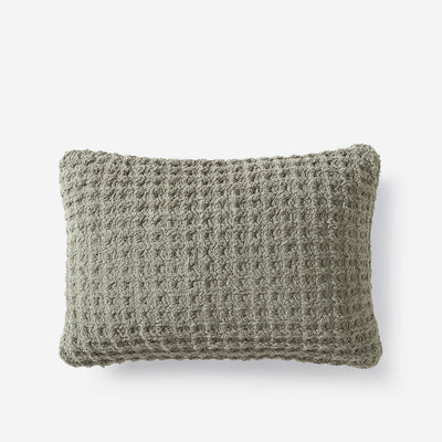 Snug Waffle Mini Pillow Boulder