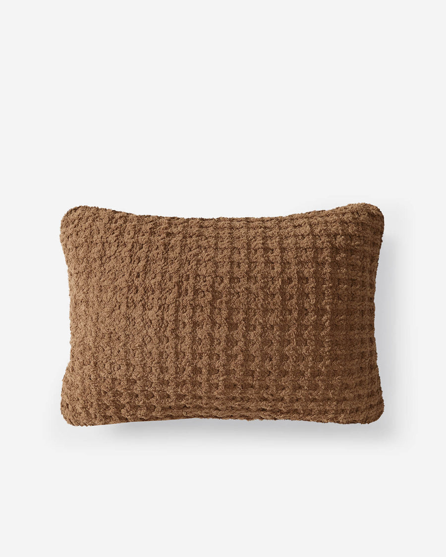 Snug Waffle Mini Pillow Chestnut