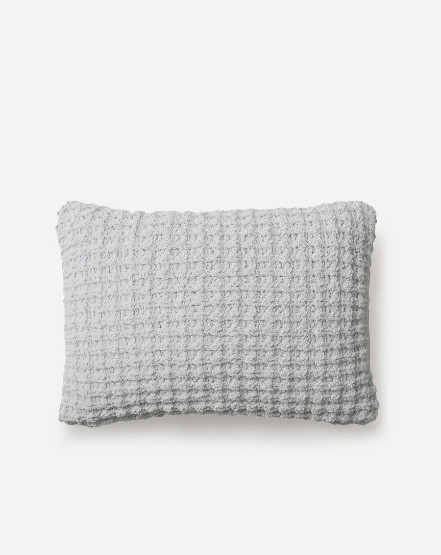 Snug Waffle Mini Pillow Cloud Gray