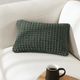Snug Waffle Mini Pillow Moss