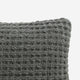Snug Waffle Mini Pillow Granite