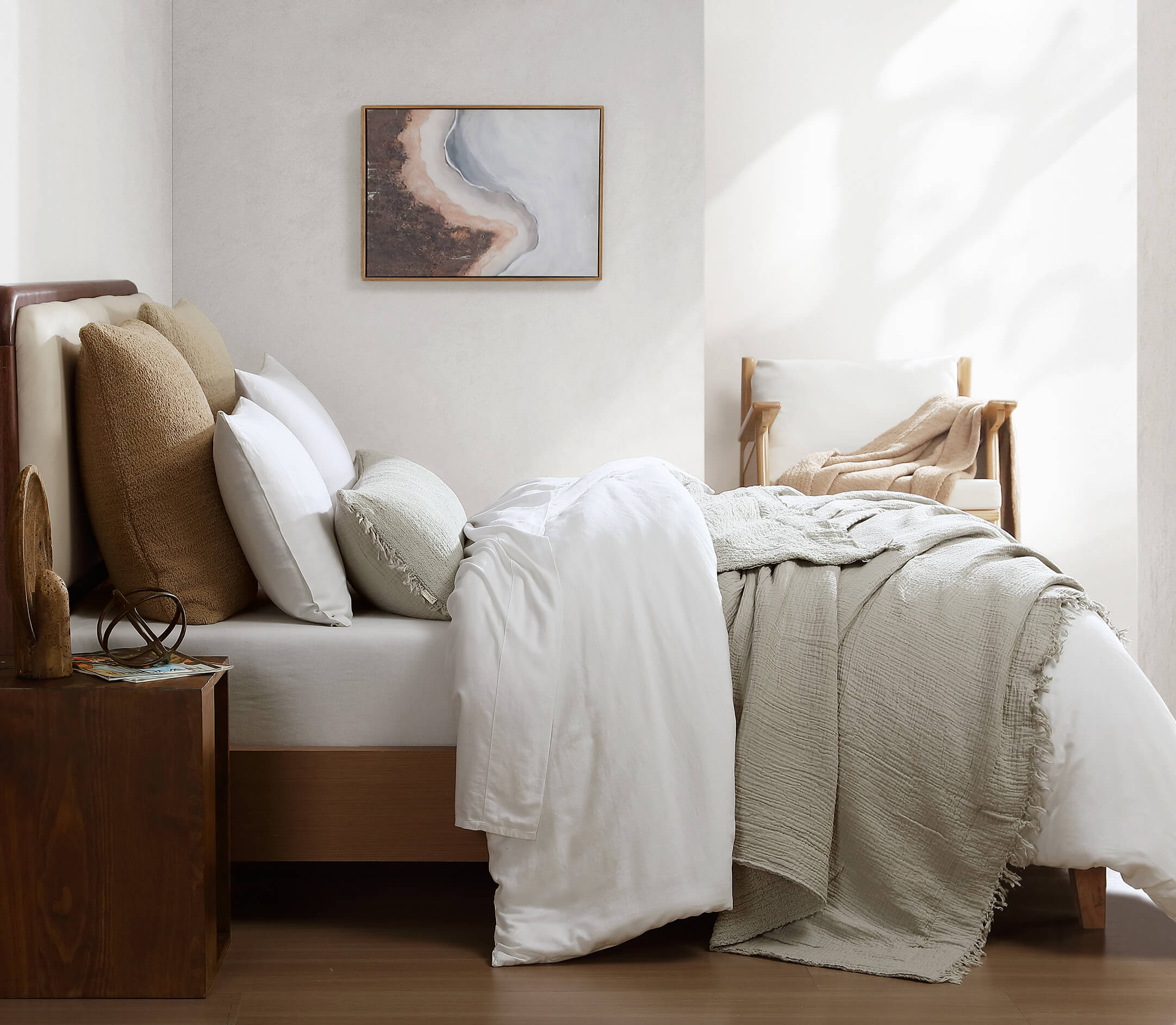 布団・毛布 DAIRIKU 21ss \"Sleep in the Open\" Blanket Snug Muslin Bed Blanket – Sunday Citizen