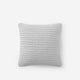 Snug Striped Euro Pillow Cloud Gray