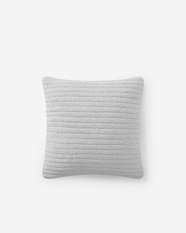 Snug Striped Euro Pillow Cloud Gray
