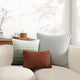 Snug Striped Euro Pillow Cloud Gray