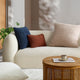 Snug Striped Euro Pillow Taupe