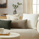 Snug Striped Euro Pillow Off White