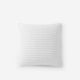 Snug Striped Euro Pillow Off White