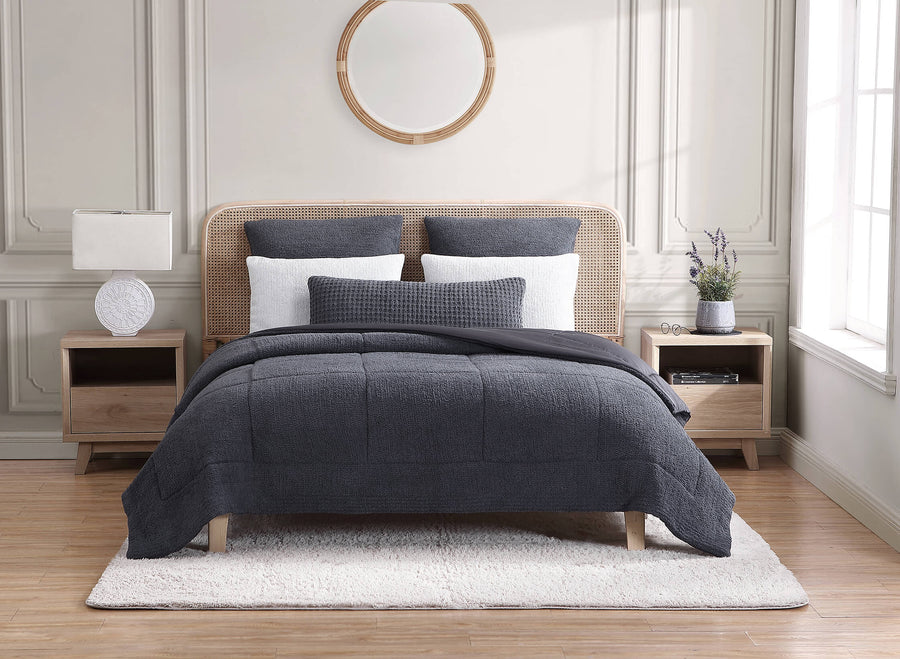 Snug + Bamboo Sham Set Coal