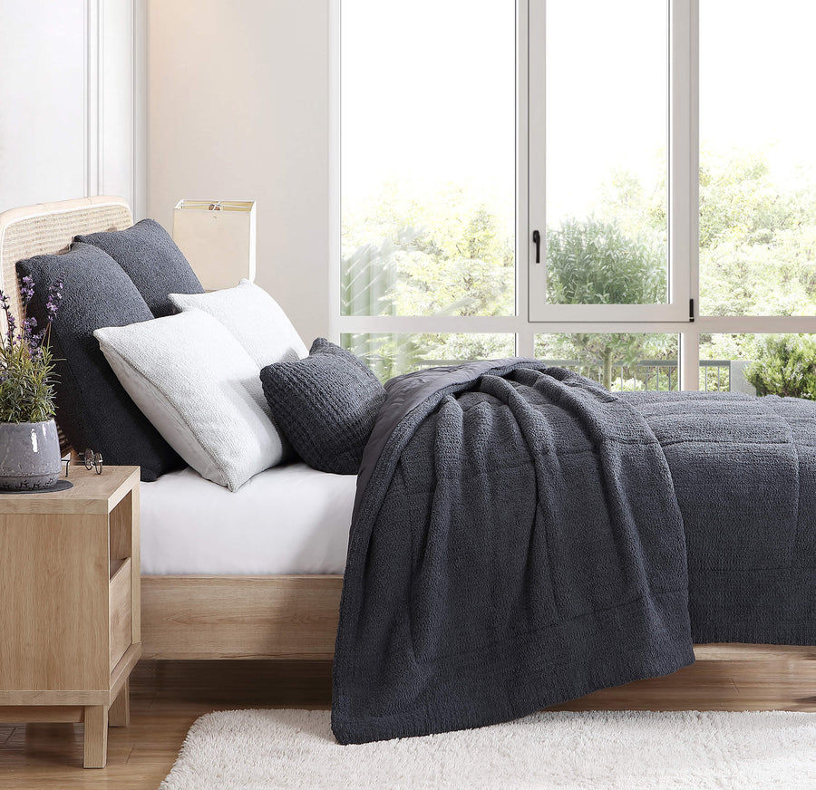 Snug + Bamboo Sham Set Coal