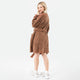 Snug Ribbed Cardigan Chestnut