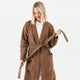 Snug Ribbed Cardigan Chestnut