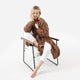 Snug Ribbed Cardigan Chestnut