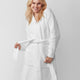 Snug Ribbed Cardigan Clear White
