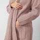 Snug Ribbed Cardigan Rose