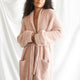 Snug Waffle Robe Dusty Pink