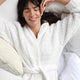Snug Waffle Robe Clear White
