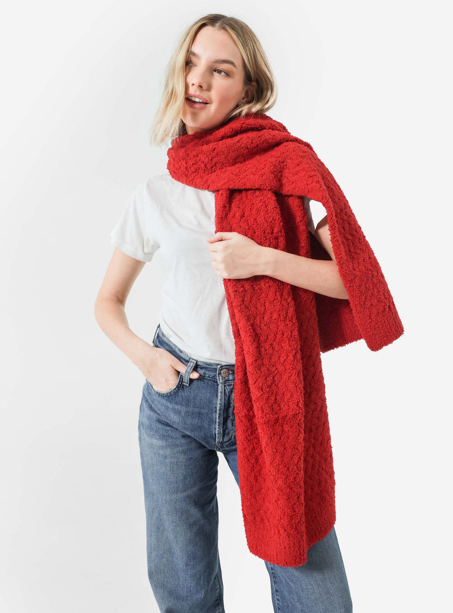 Snug Waffle Scarf Rouge