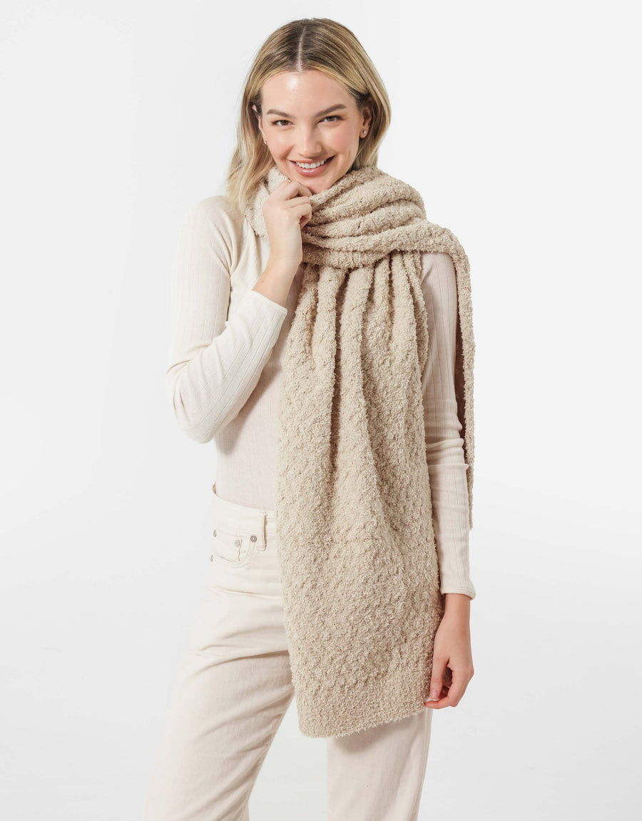 Snug Waffle Scarf Sahara Tan