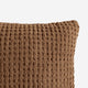 Snug Waffle Throw Pillow Chestnut