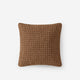 Snug Waffle Throw Pillow Chestnut