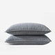 Stonewashed Lyocell Sham Set Coal