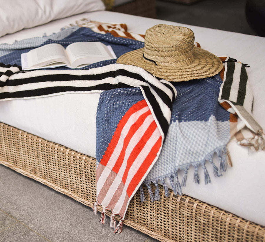 Striped Beach Towel Royal