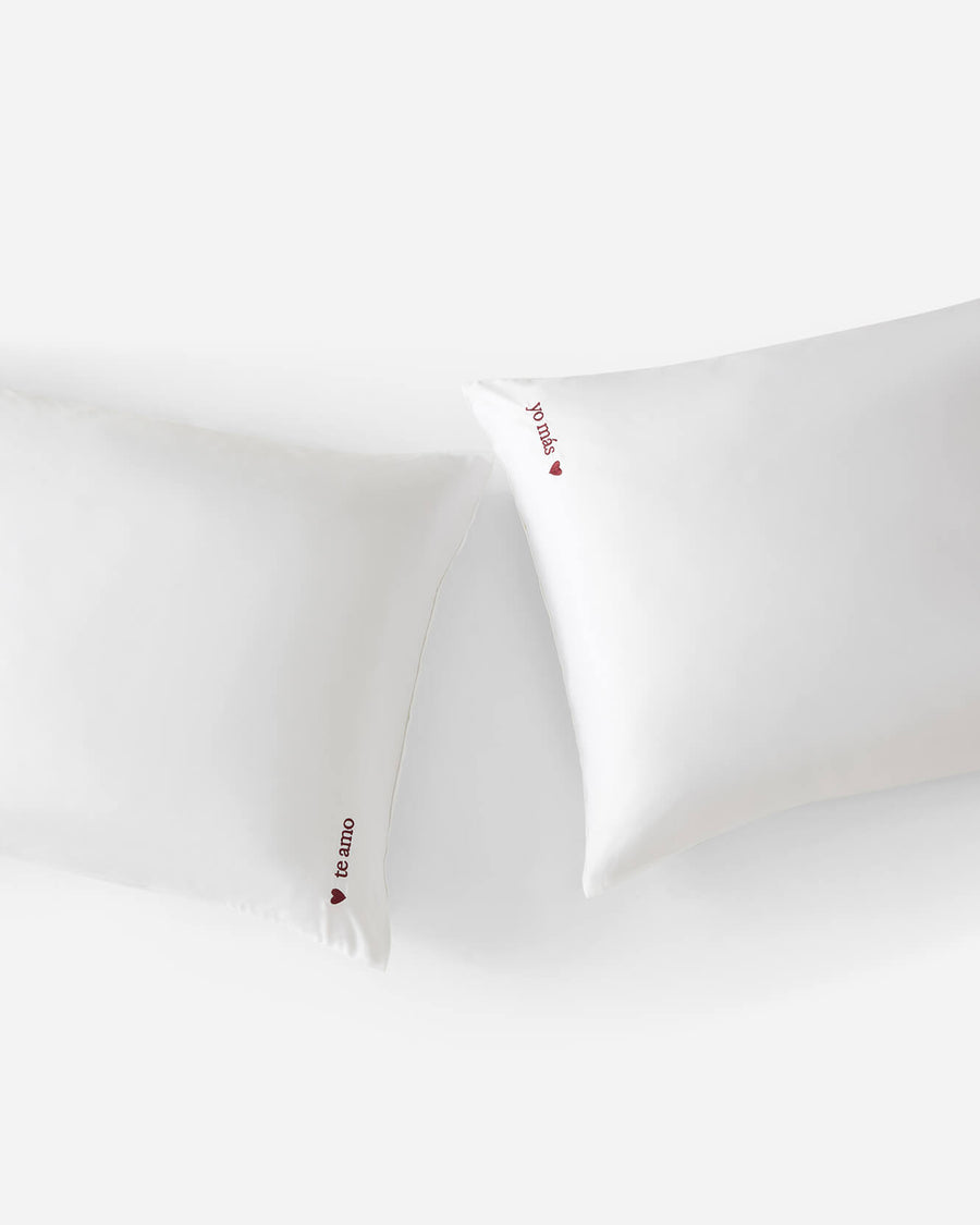 Sunday-Citizen_Te-Amo-Bamboo-Pillowcase White - Fig