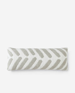 Tulum Lumbar Pillow Cloud Gray - Off White