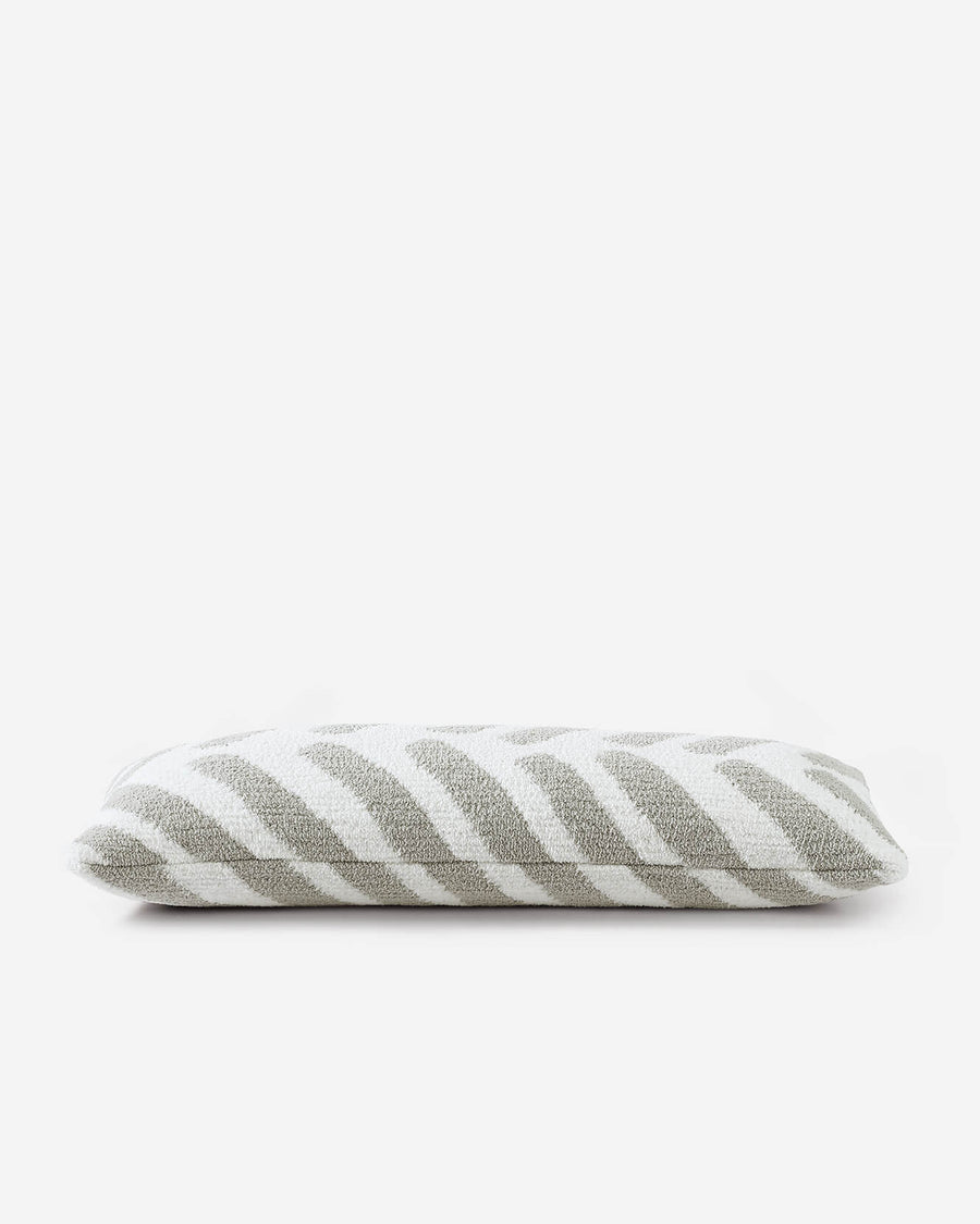 Tulum Lumbar Pillow Cloud Gray - Off White