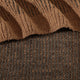 Two-Tone Ribbed Bed Blanket Chestnut - Mocha