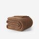 Two-Tone Ribbed Bed Blanket Chestnut - Mocha