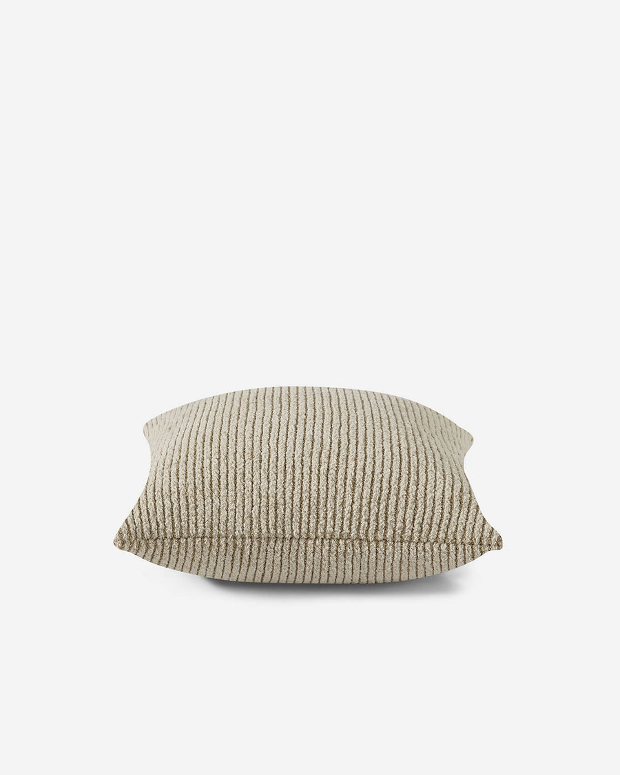 Two-Tone Ribbed Throw Pillow Biscotti - Sahara Tan