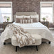 Casablanca Throw Taupe - Off White