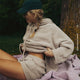 Taupe Oversized Snug Blanket Teddy Hoodie