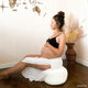 Crystal Meditation Pillow Off White
