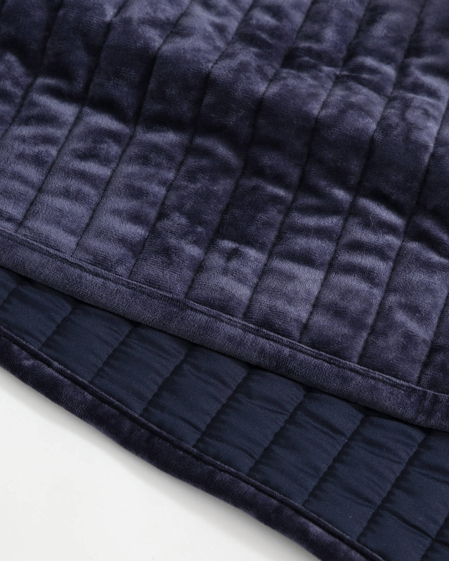 Sunday Citizen Velvet Quilt Baritone Blue