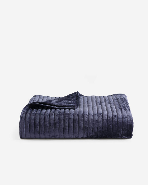 Sunday Citizen Velvet Quilt Baritone Blue