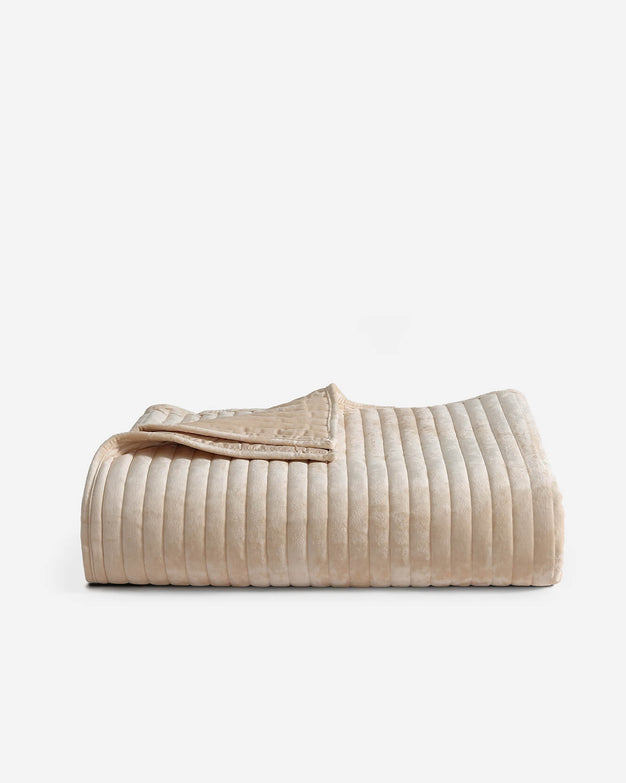 Sunday Citizen Velvet Quilt Blush