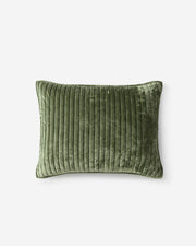 Sunday-Citizen_Velvet-Sham-Set Olive Leaf