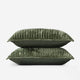 Sunday-Citizen_Velvet-Sham-Set Olive Leaf