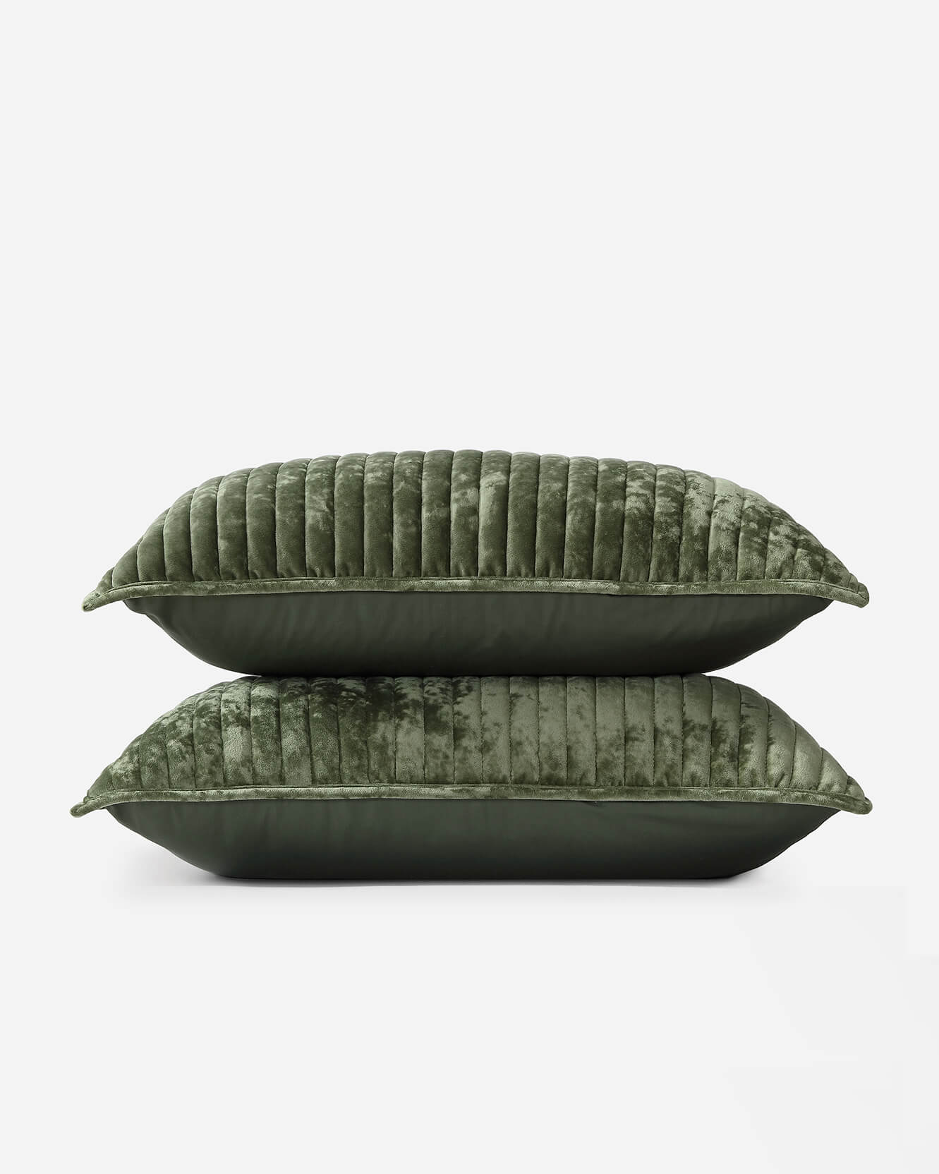 Sunday-Citizen_Velvet-Sham-Set Olive Leaf