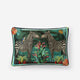 Vintage Zebra Lumbar Pillow Black - Turtledove